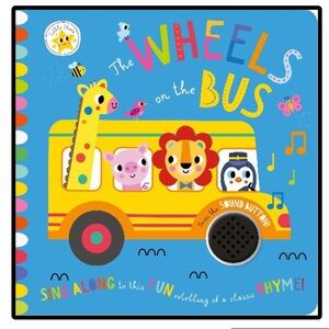 BUNDLE & SAVE 🚌 The Wheels on the Bus Sound Book - Bright Yellow Kids Toy